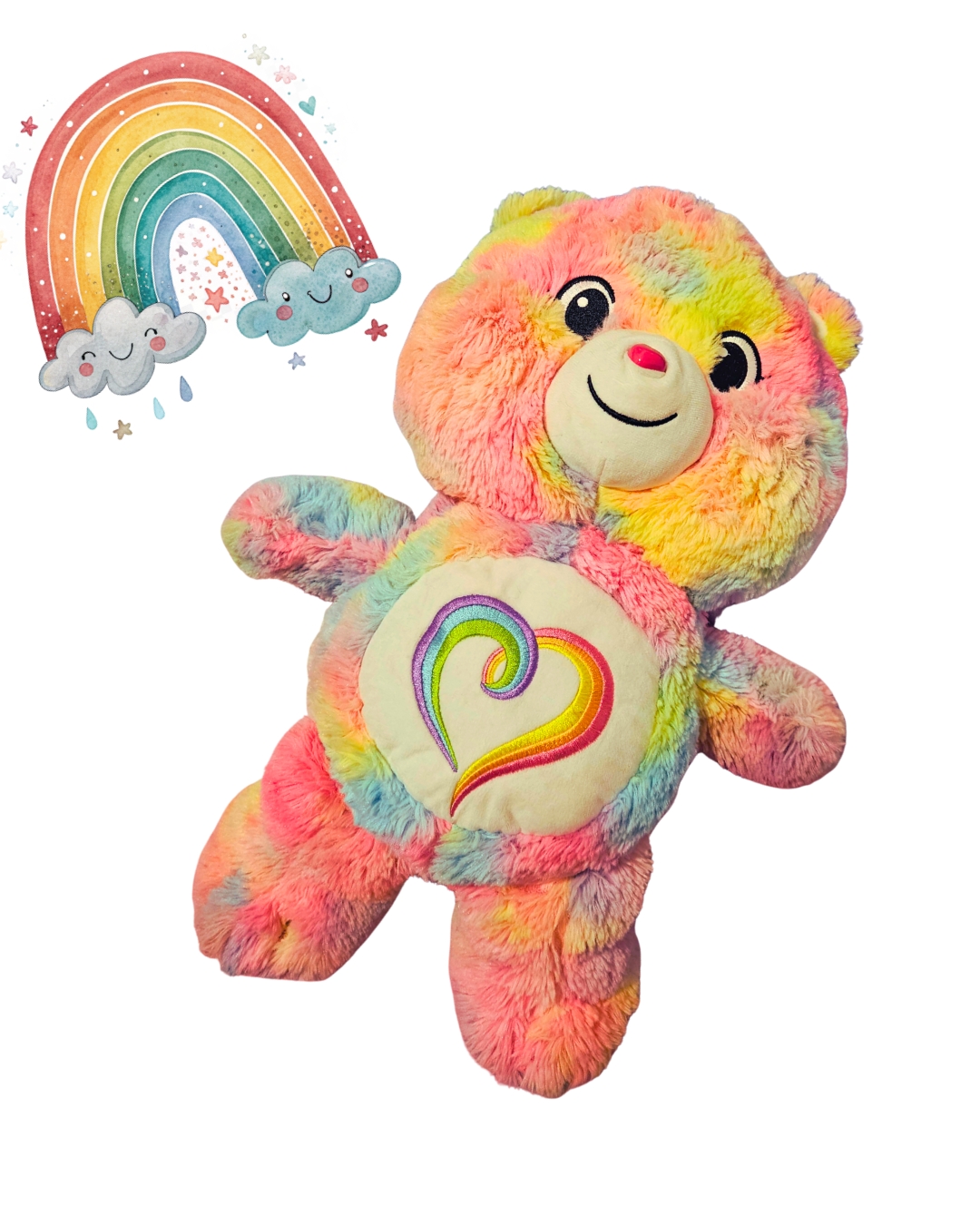 Care Bears Rainbow Plush Teddy 50cm – Large Soft Toy