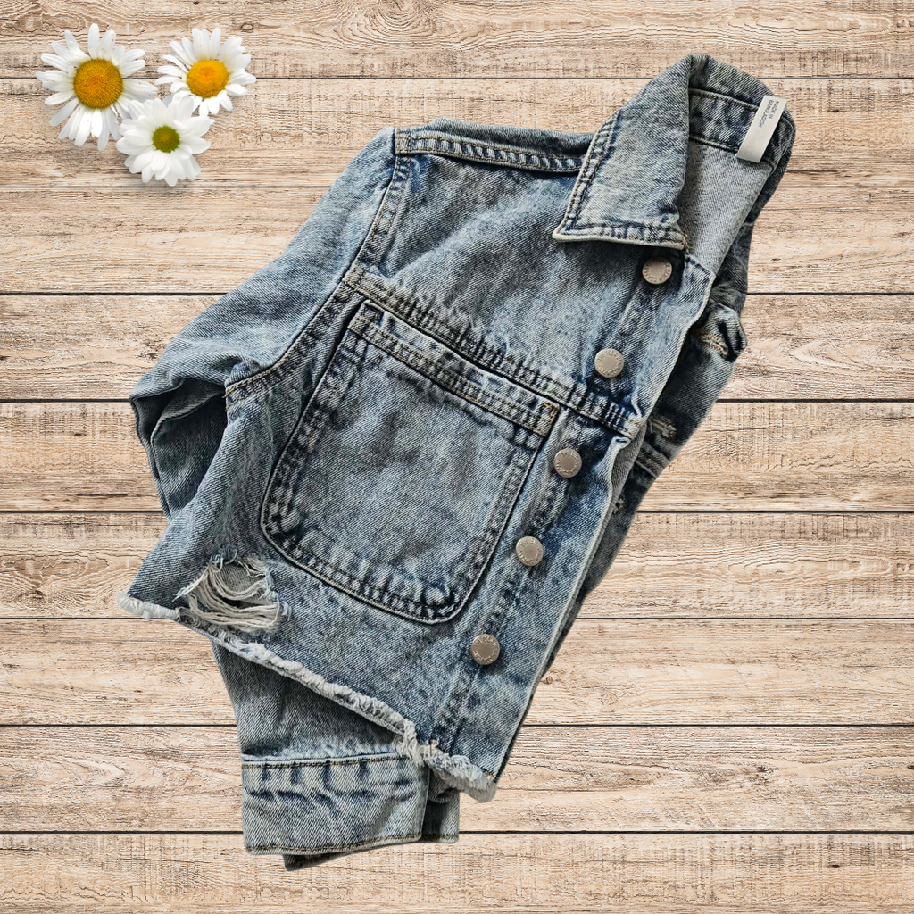 Girls Denim Jacket – Size 8 Classic Blue