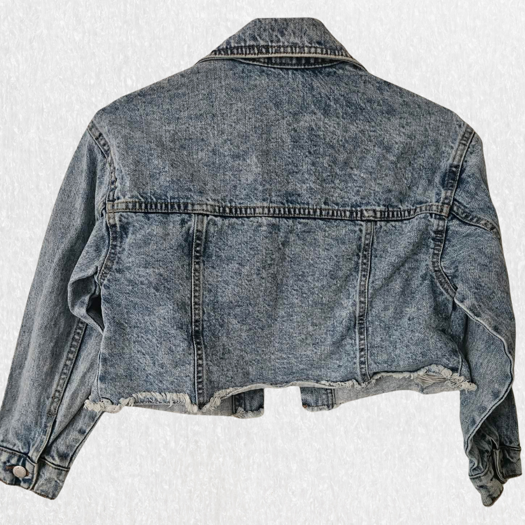 Girls Denim Jacket – Size 8 Classic Blue