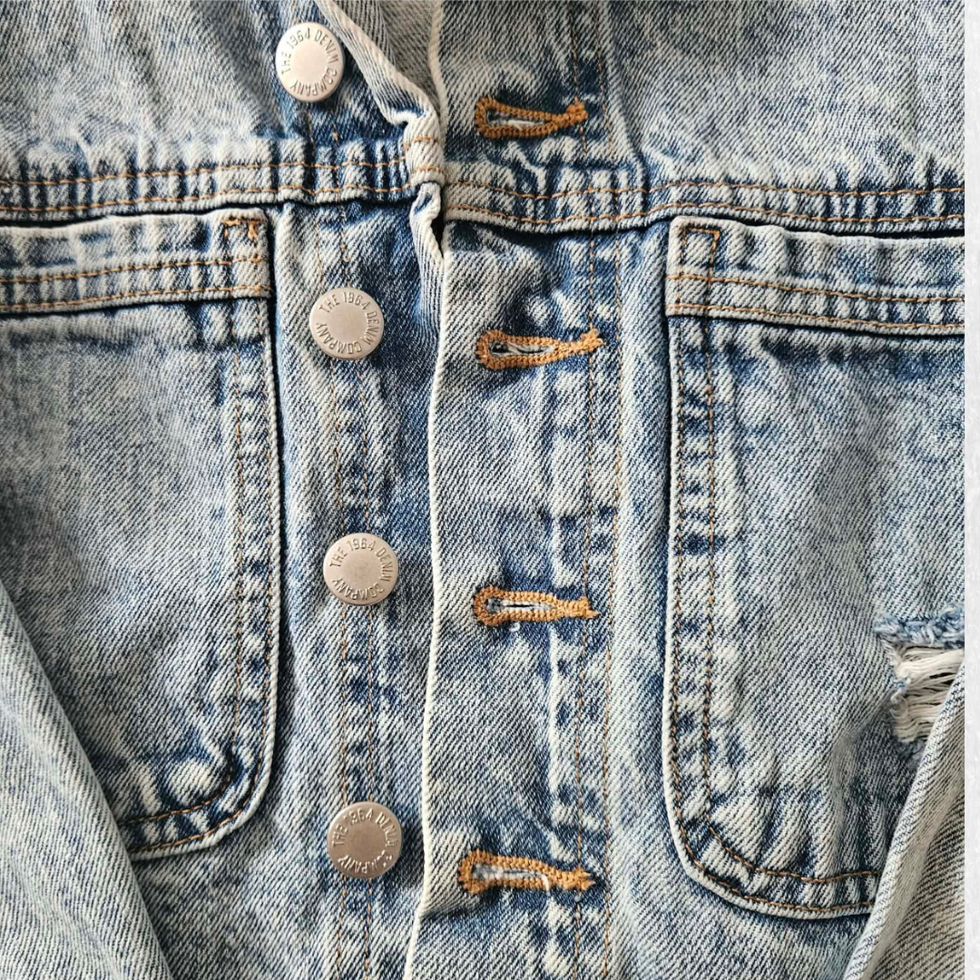 Girls Denim Jacket – Size 8 Classic Blue