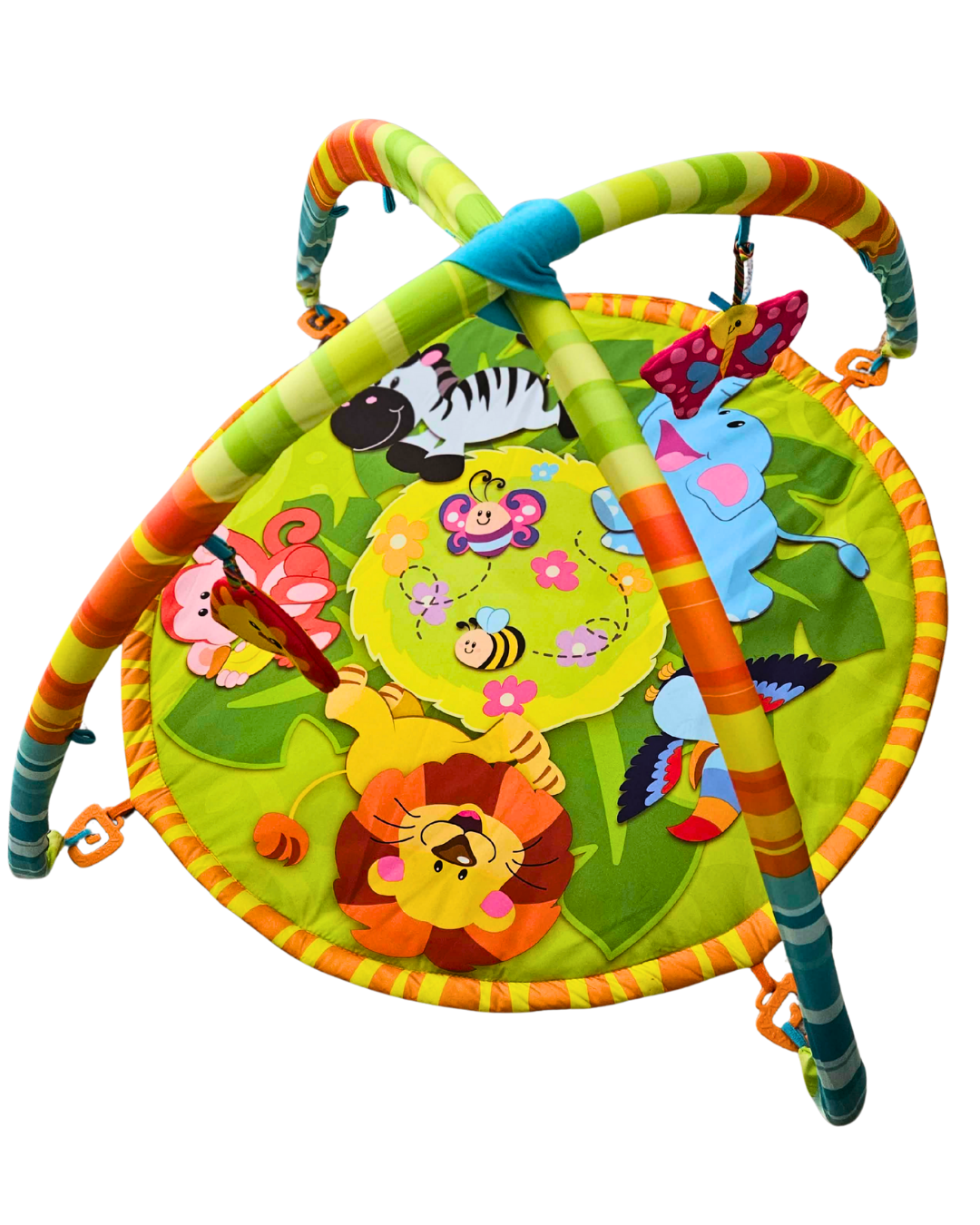 Baby Activity Play Mat & Gym | Sensory Floor Mat with Hanging Toys