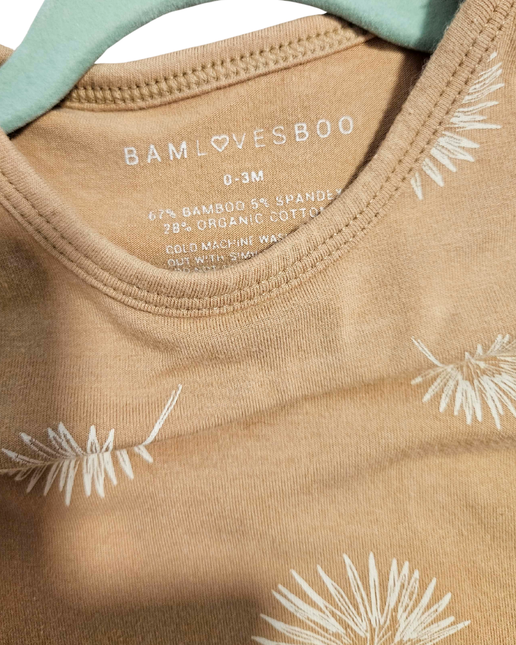 Bam Loves Boo Bamboo Baby Bodysuit – 0–3 Months | Unisex | Organic & Soft