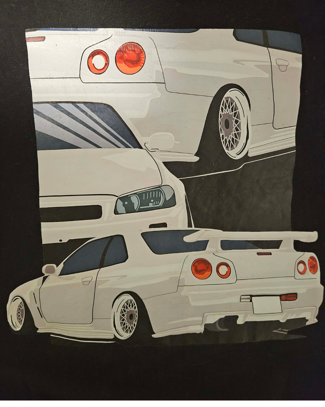 Men's Car Graphic T-Shirt Size S | Street Car Print Tee | Casual Teen or Men's Top