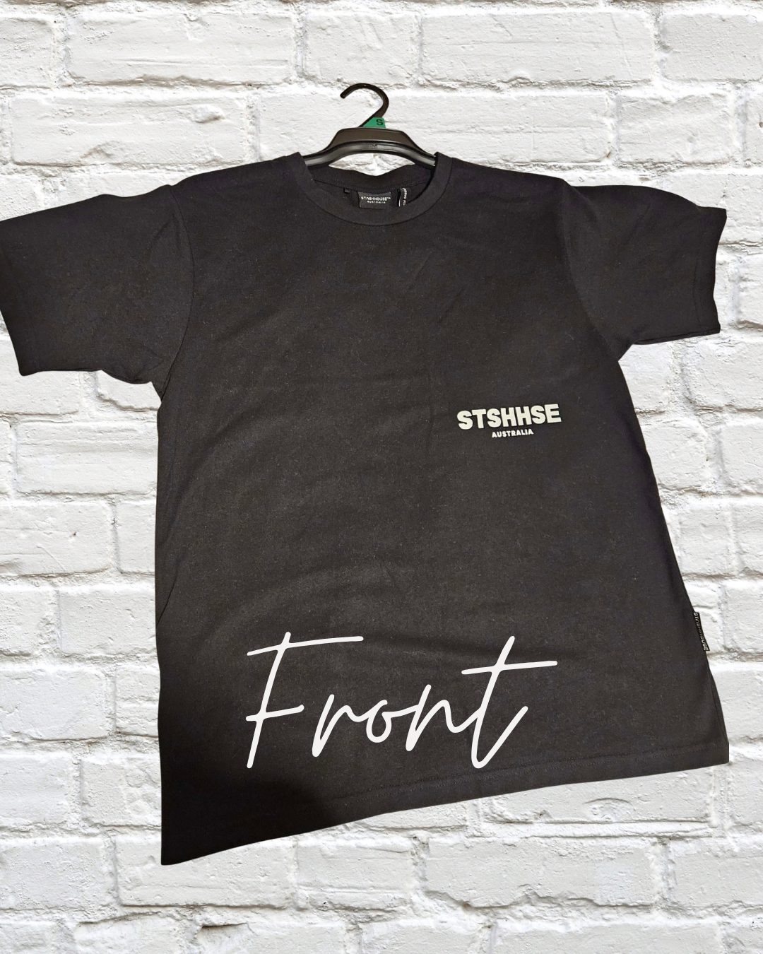 Stash House Classic Fit Black T-Shirt – Men’s Size S | Australian Streetwear Tee