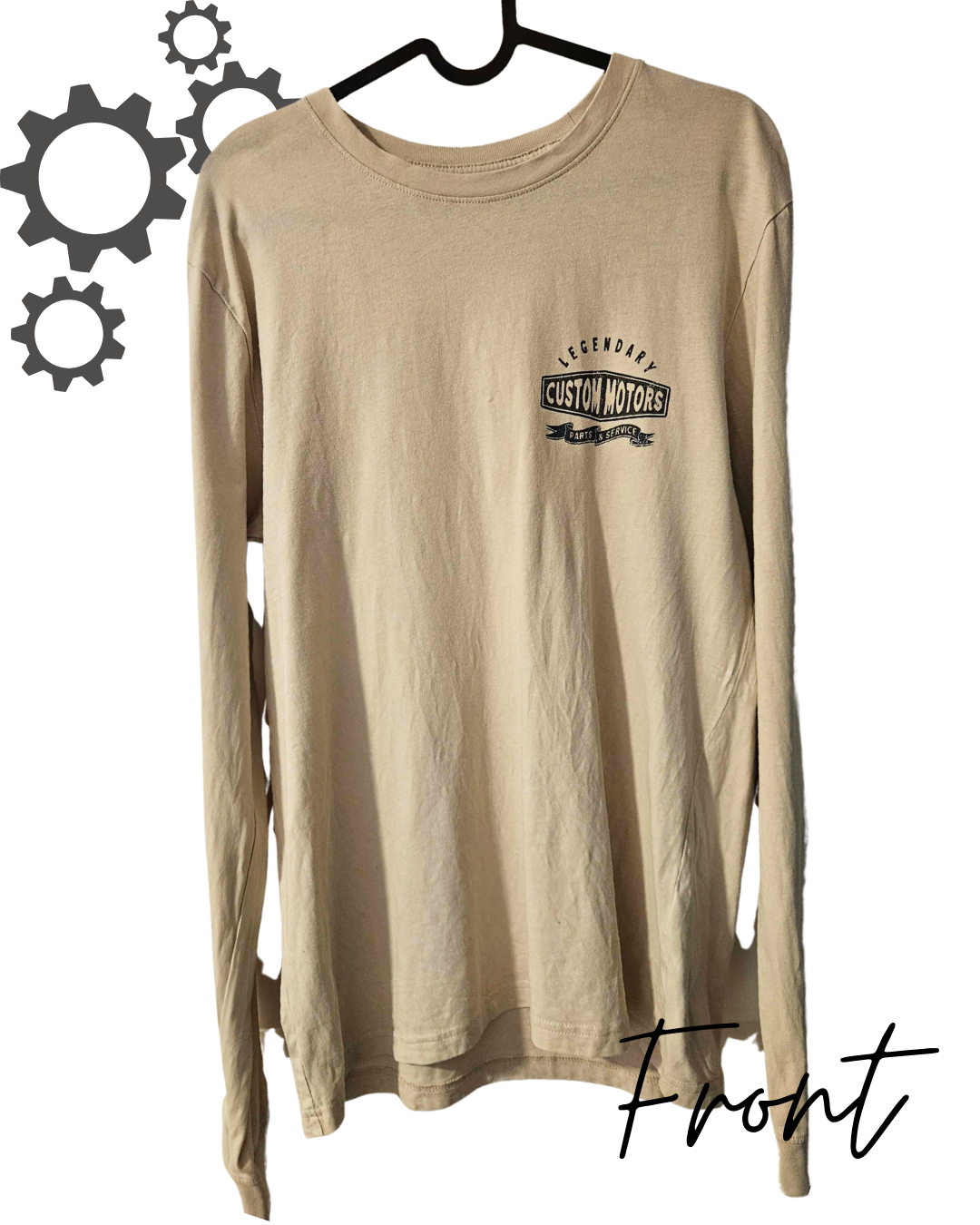 Mens Long Sleeve Custom Motors Shirt – Size S | Legendary West Coast Style