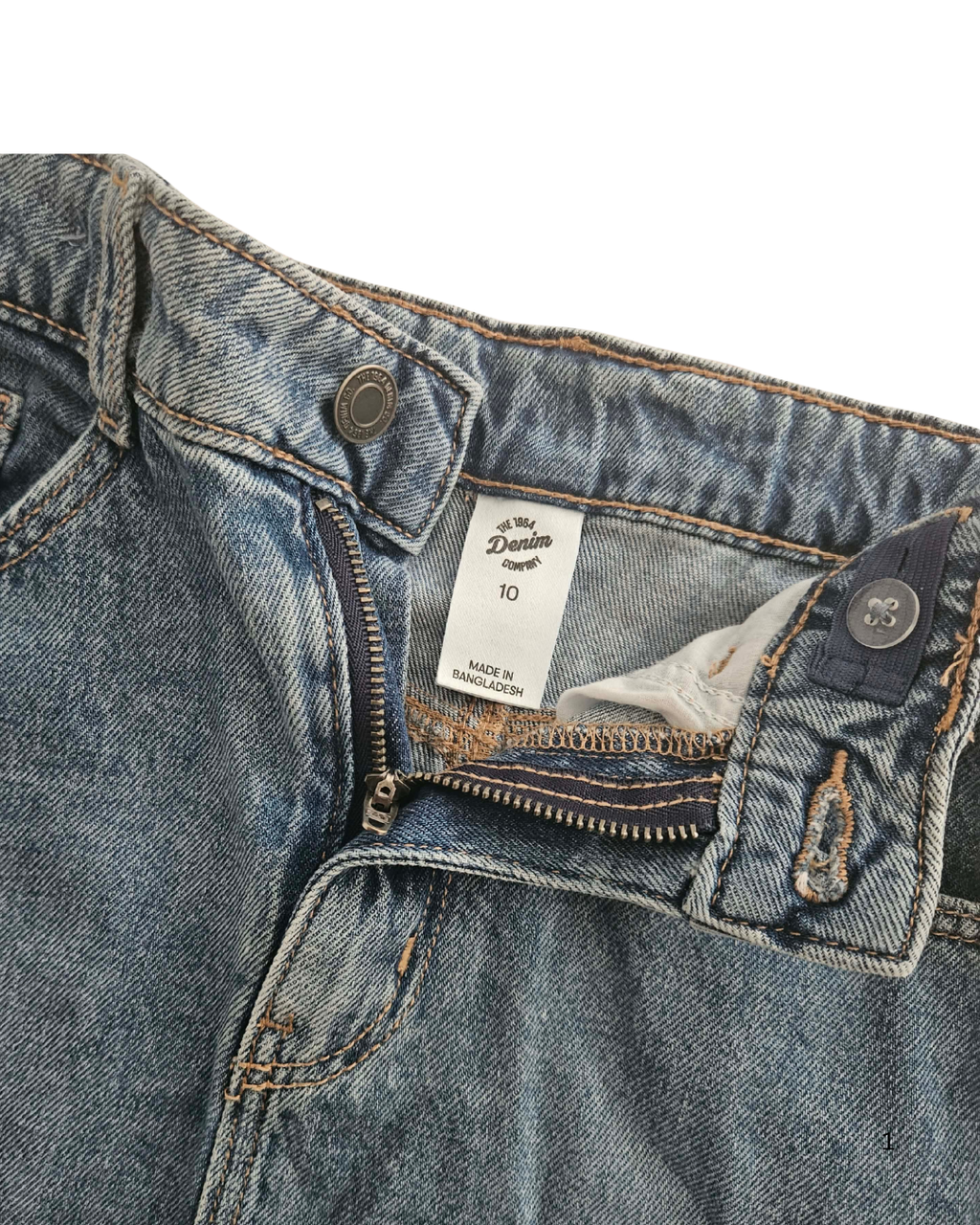 Girls Denim Skirt Size 10 | Classic Blue Jean Skirt | Everyday Casual Wear