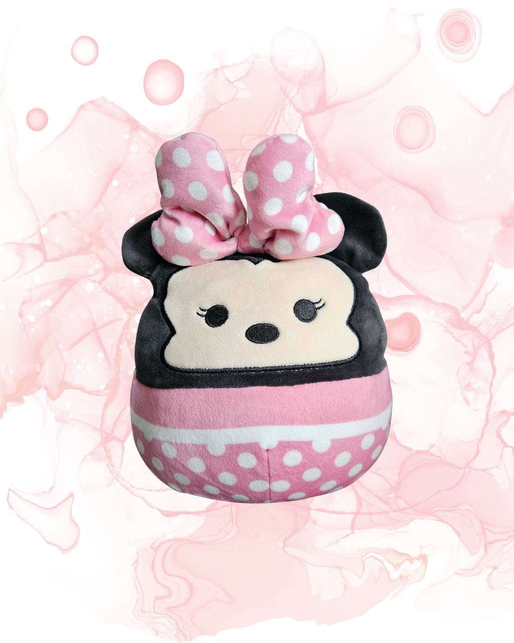 Disney Minnie Mouse Plush Toy 18cm – Pink Polka Dot Soft Stuffed Character