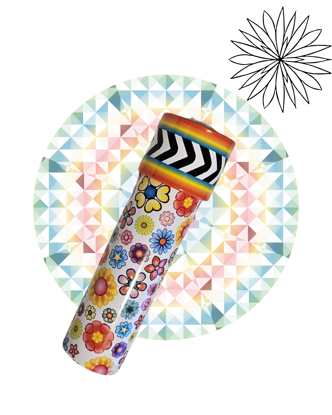 Playgo Kaleidoscope | Colourful Art & Craft Optical Toy | Kids Sensory Play