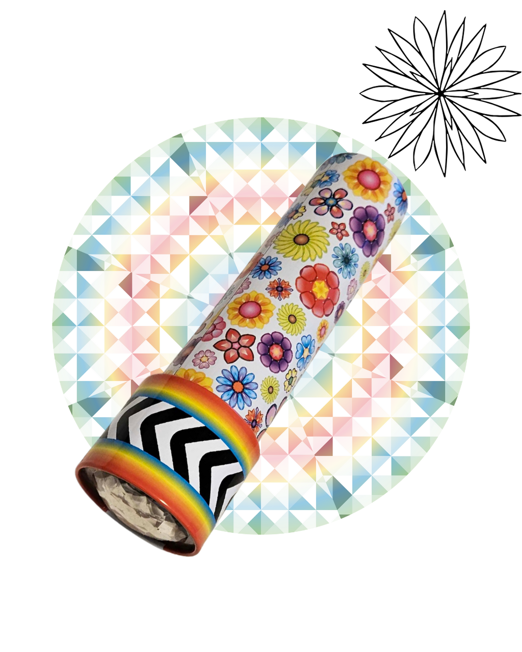 Playgo Kaleidoscope | Colourful Art & Craft Optical Toy | Kids Sensory Play