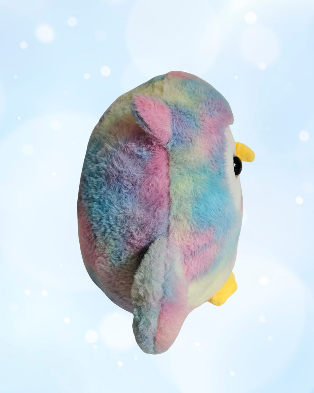 Large Plush Owl Toy – 30cm Rainbow Pastel Soft Stuffed Animal
