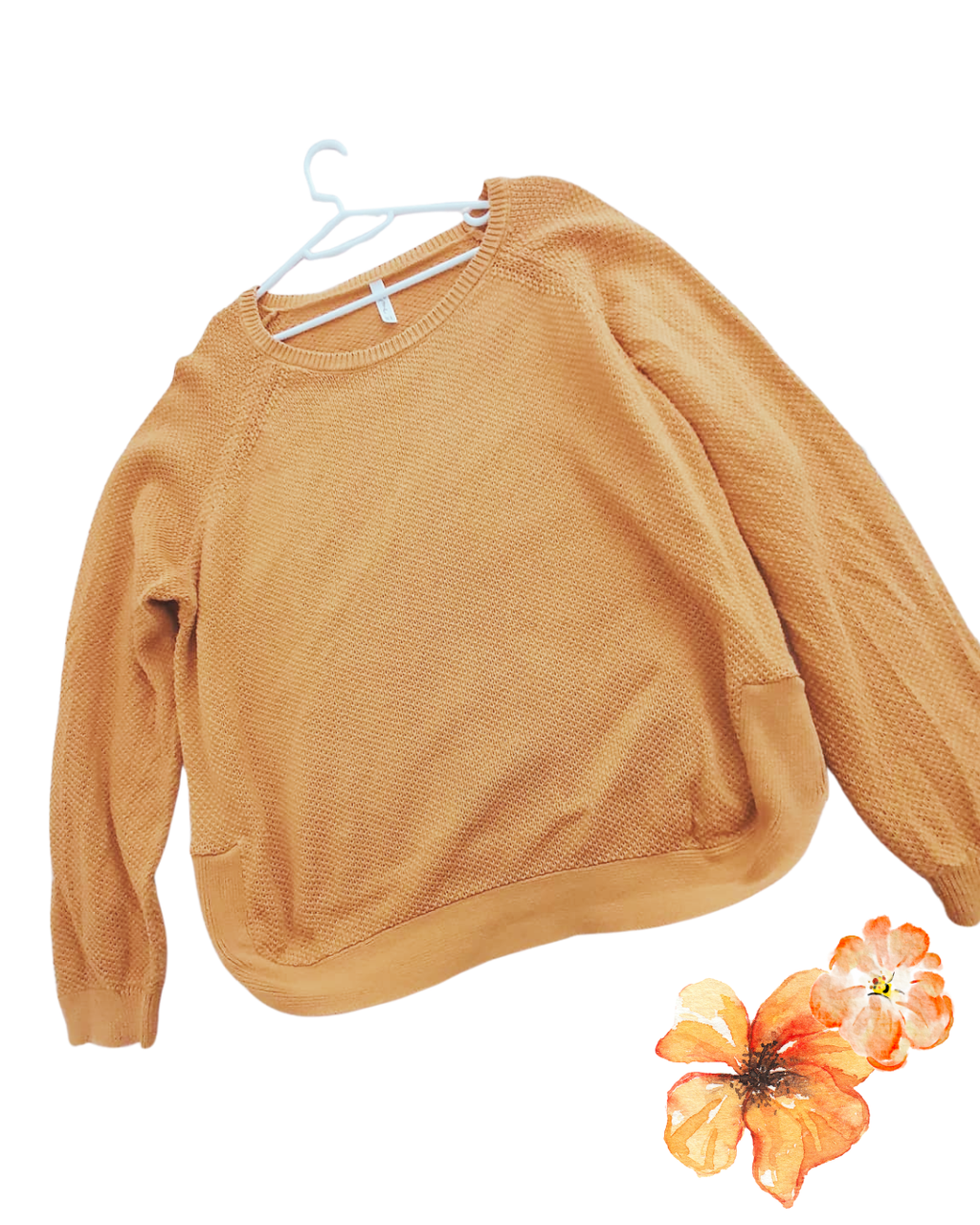 Women’s Mustard Knit Jumper – Size XL | Lightweight Textured Pullover