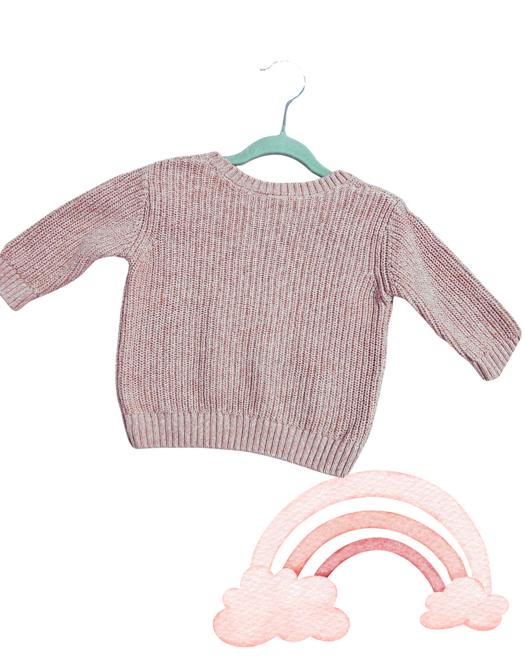 Pink Knit Baby Jumper – Size 000 | Soft & Cozy | Everyday Warmth