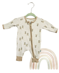 Premature Bilbi Baby Zip Sleepsuit – Size 00000 | Preemie | Soft Neutral Print