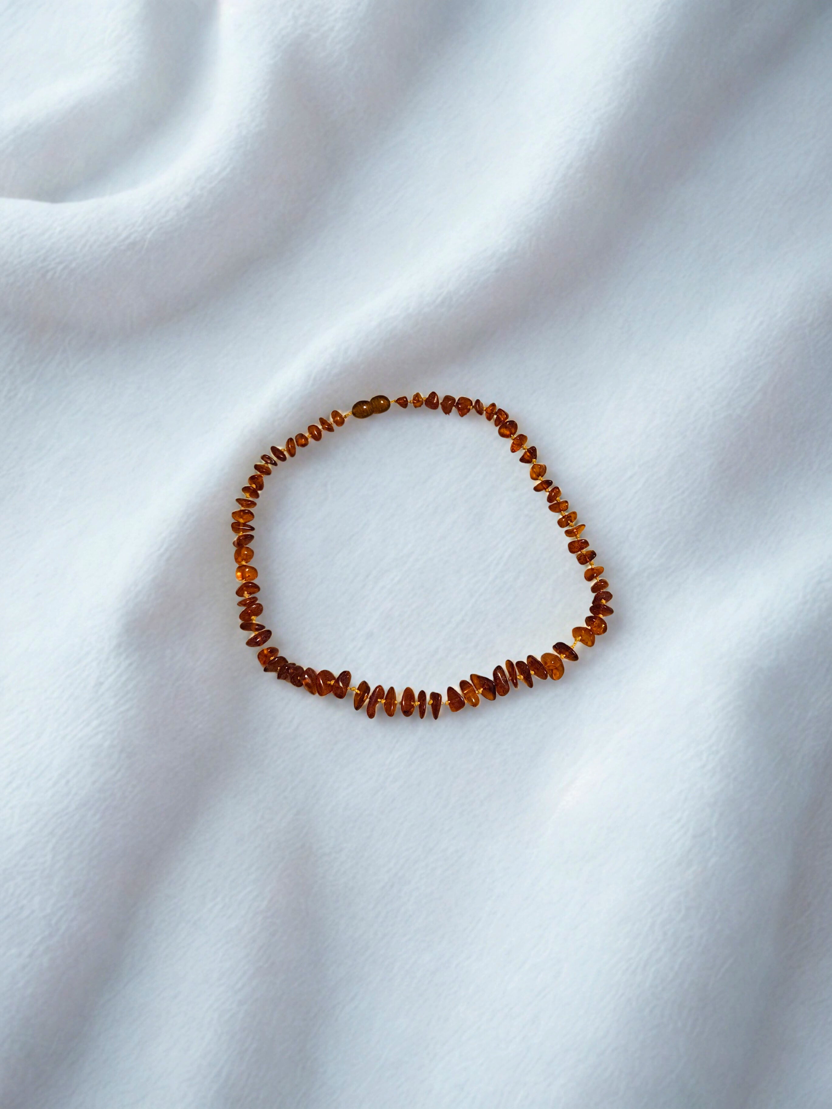 Baltic Amber Teething Necklace – Natural Honey Amber Colour