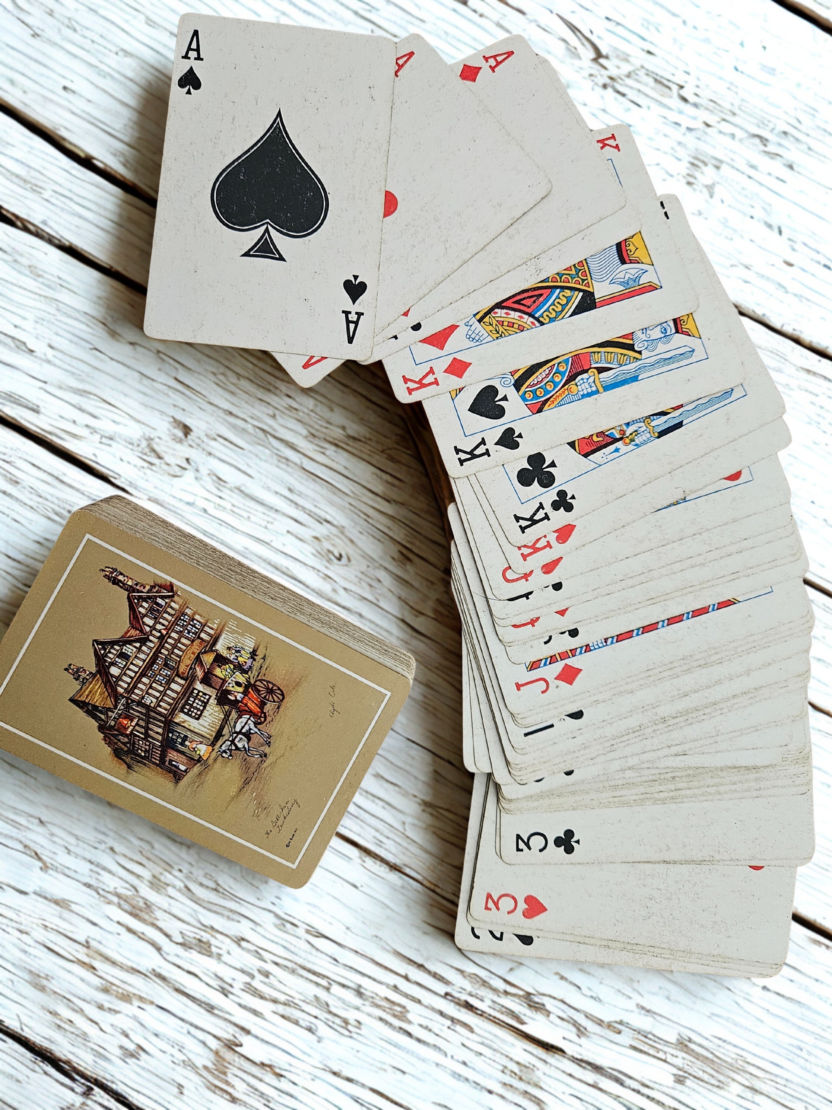 Vintage Illustrated Cards – Set of 2 (Clyde Cole Drawings)