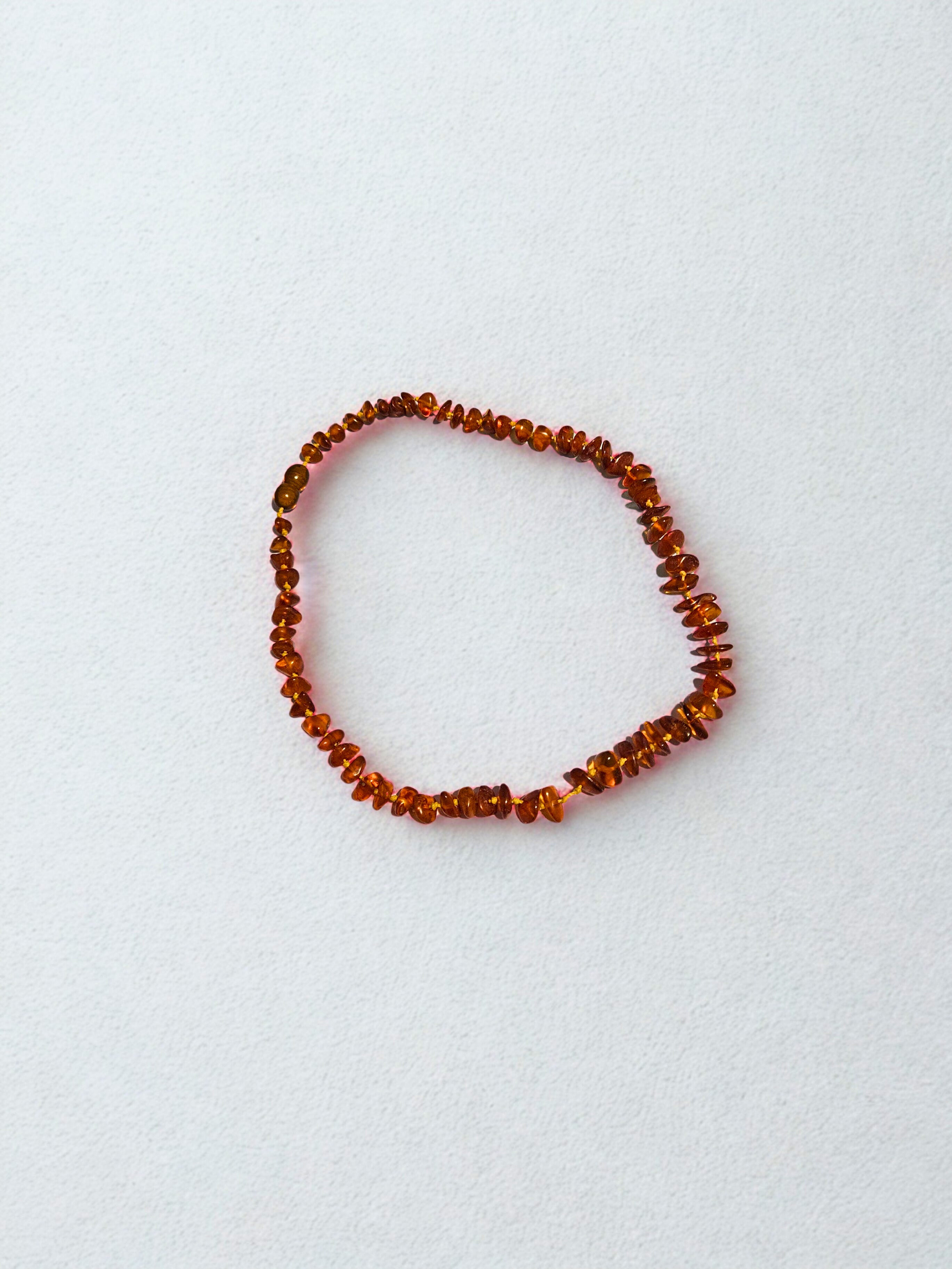 Baltic Amber Teething Necklace – Natural Honey Amber Colour