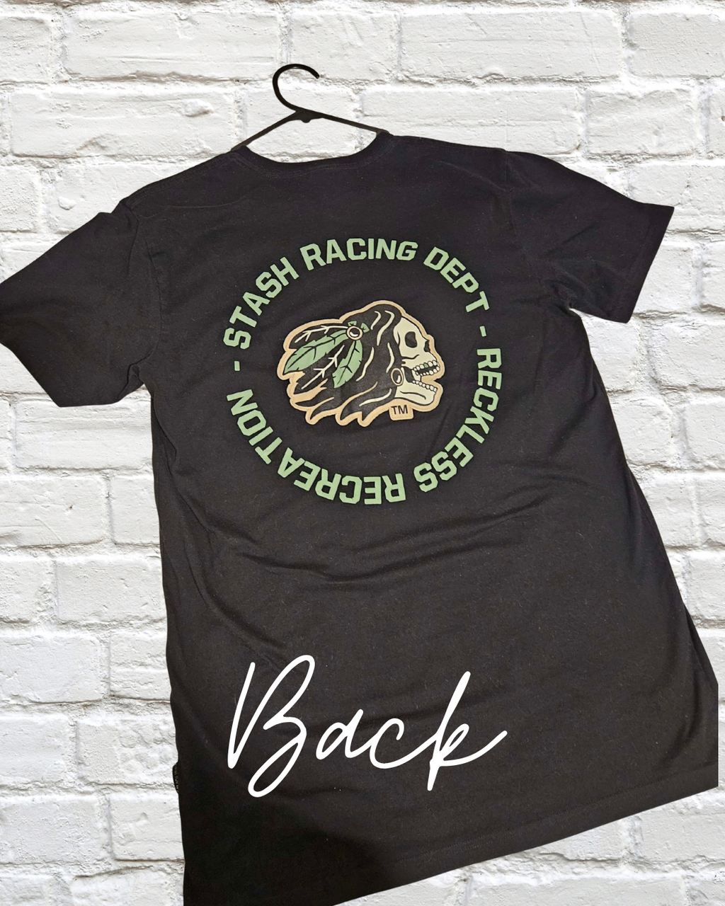 Stash House Racing Dept Black T-Shirt – Men’s Size M | Streetwear Graphic Tee | Reckless Recreation