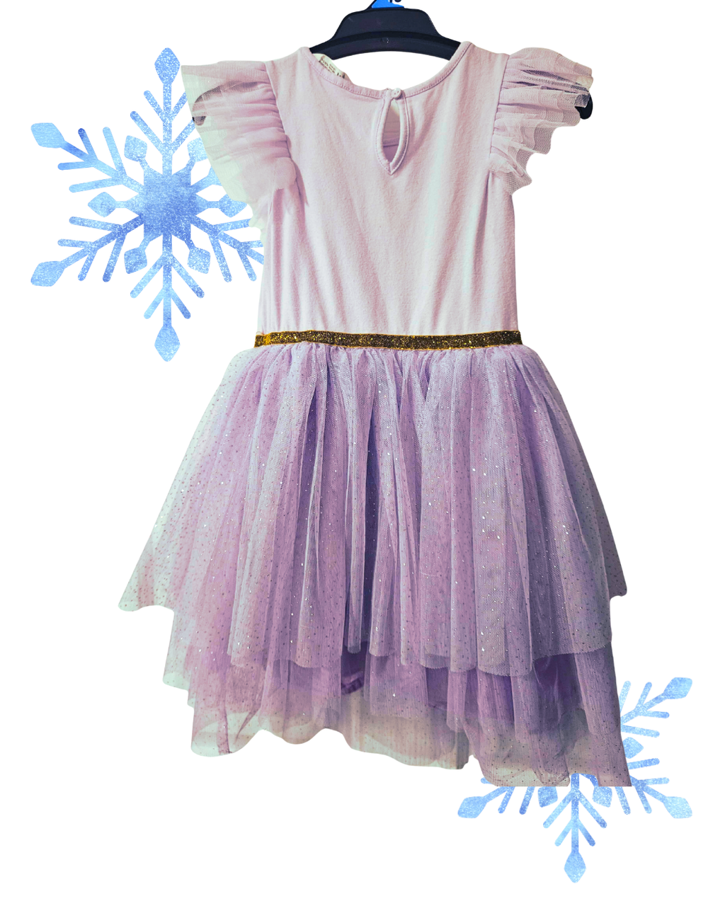 Frozen-Inspired Tulle Party Dress – Girls Size 5-6 | H&M