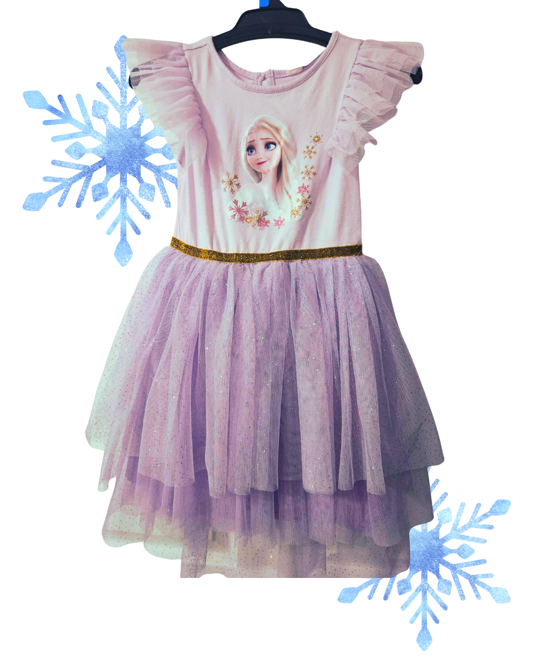 Frozen-Inspired Tulle Party Dress – Girls Size 5-6 | H&M